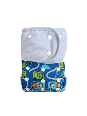 Izzyeco Car Grey [IED-452] - Popok Bayi - Minikinizz